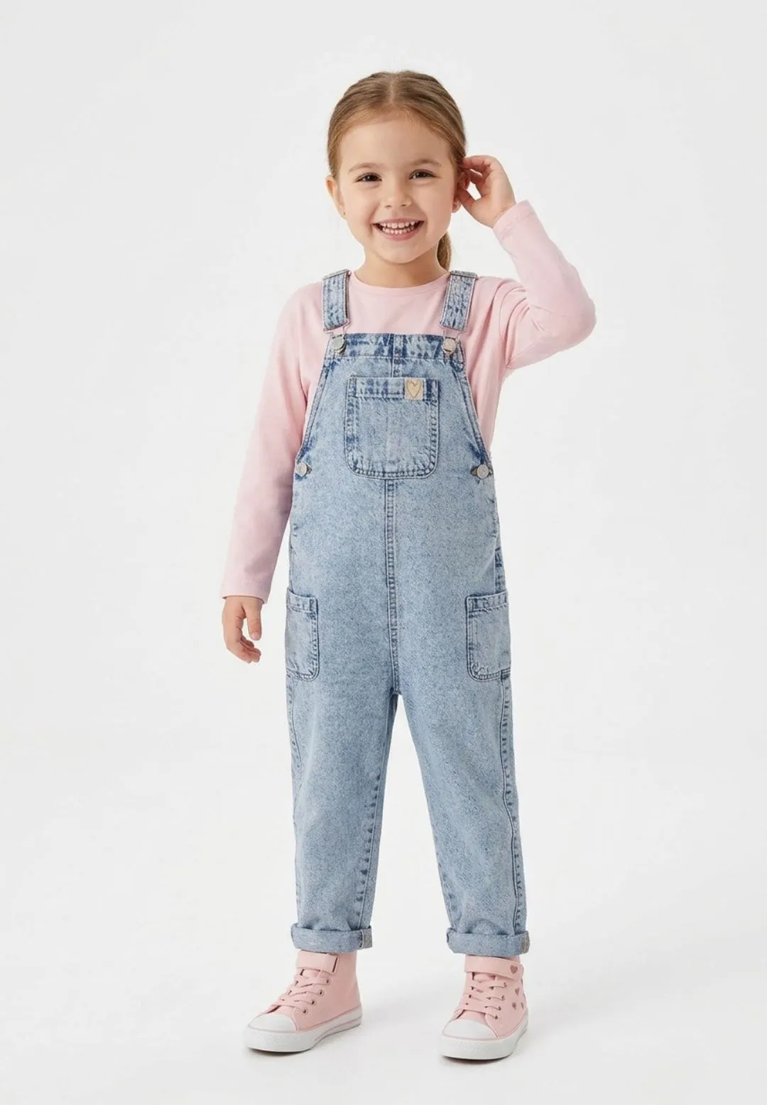 Minoti smækbukser denim blå til piger