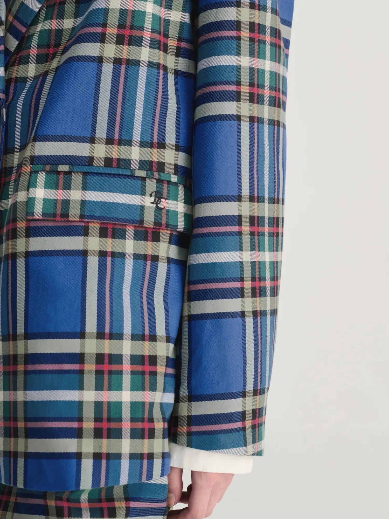 Bobo Choses Tartan blazer blå M bomuld