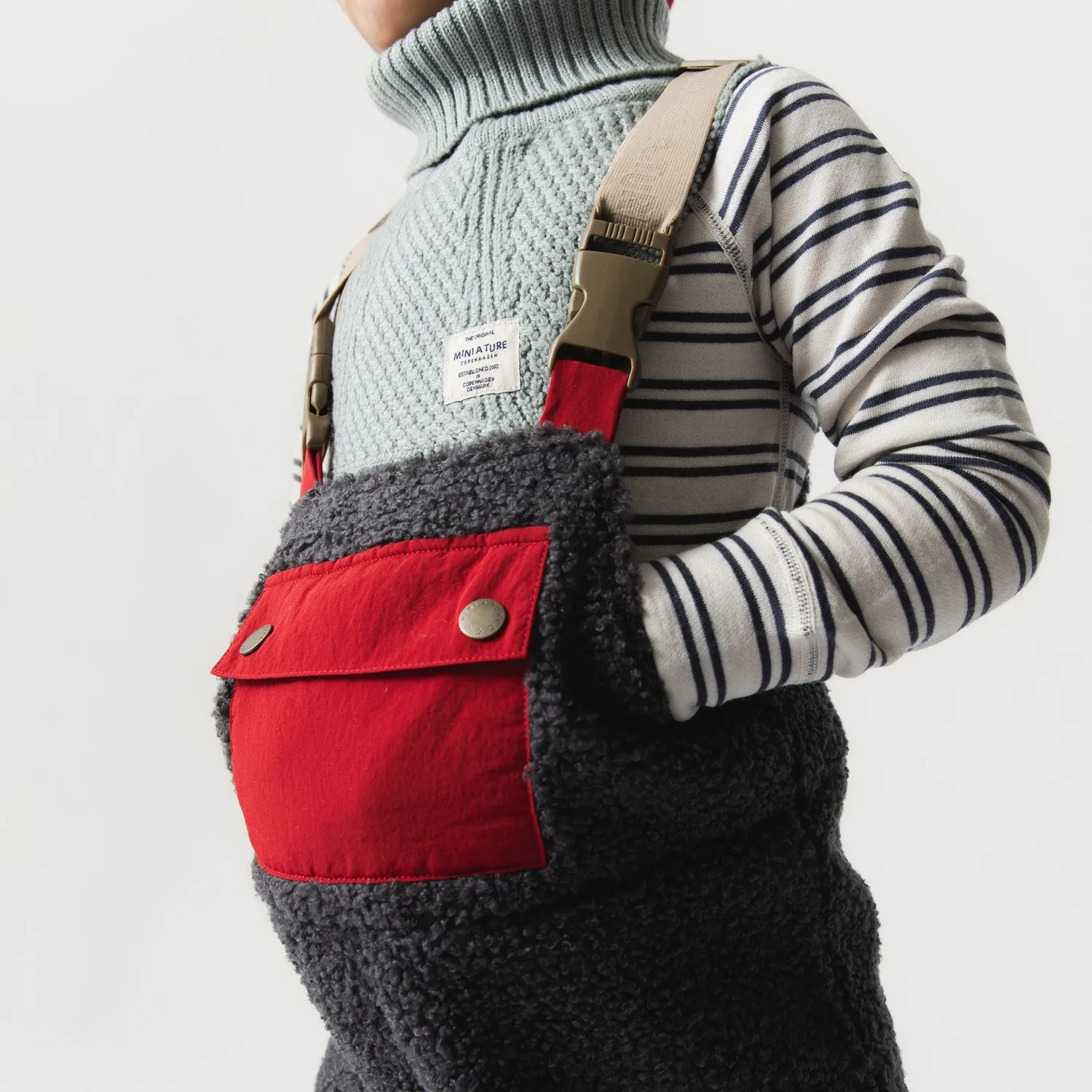 MINI A TURE MATAULON teddyfleece bukser seler blå