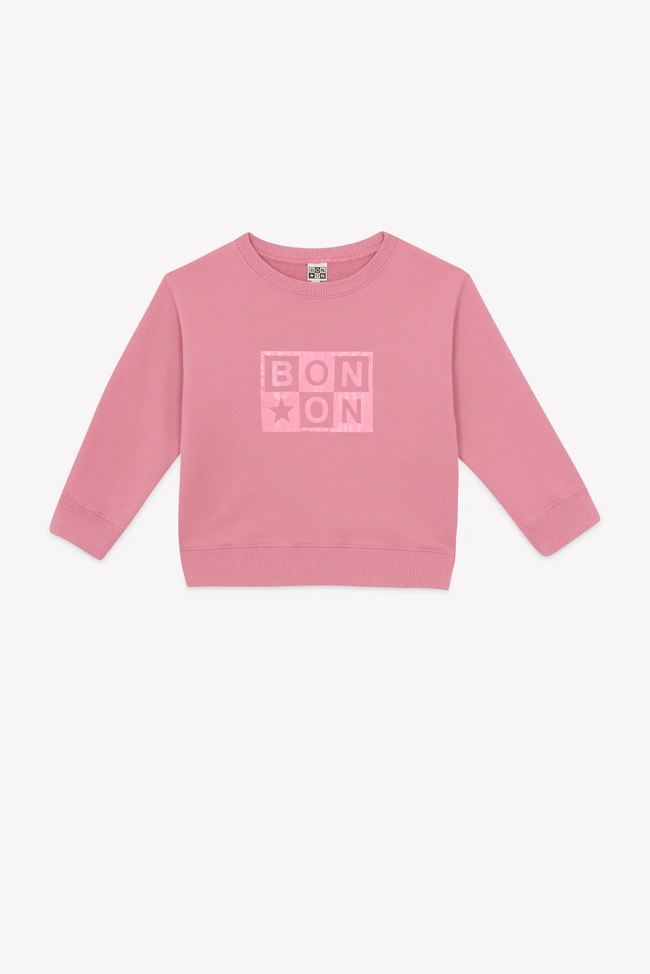 Bonton Smile Logo sweatshirt lyserød bomuld