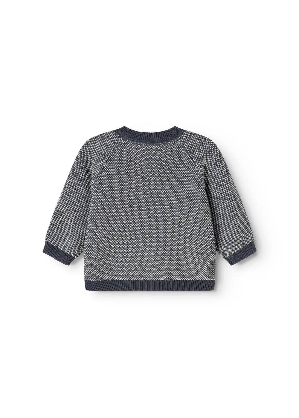 MarMar Taki strikcardigan Blue Mix økologisk