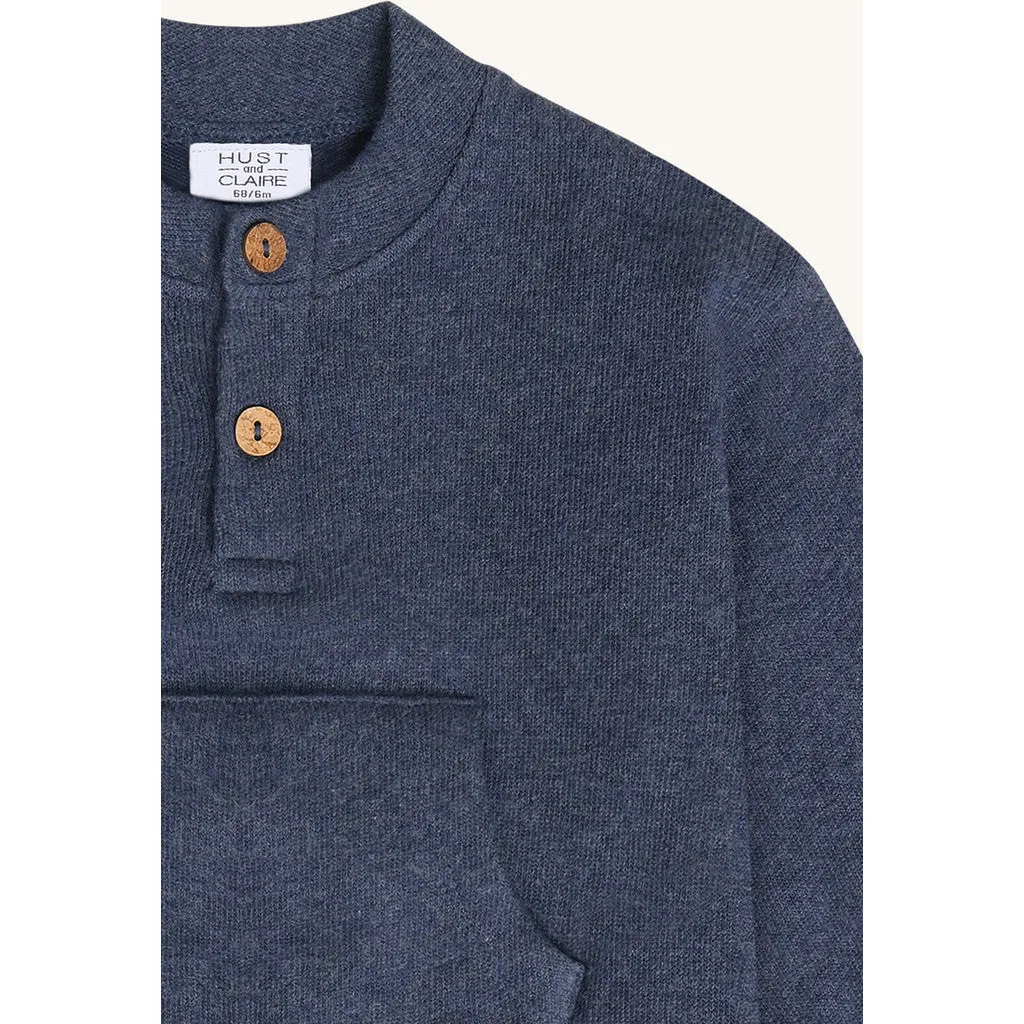 Hust & Claire HCSigurt sweatshirt vintage indigo bomuld