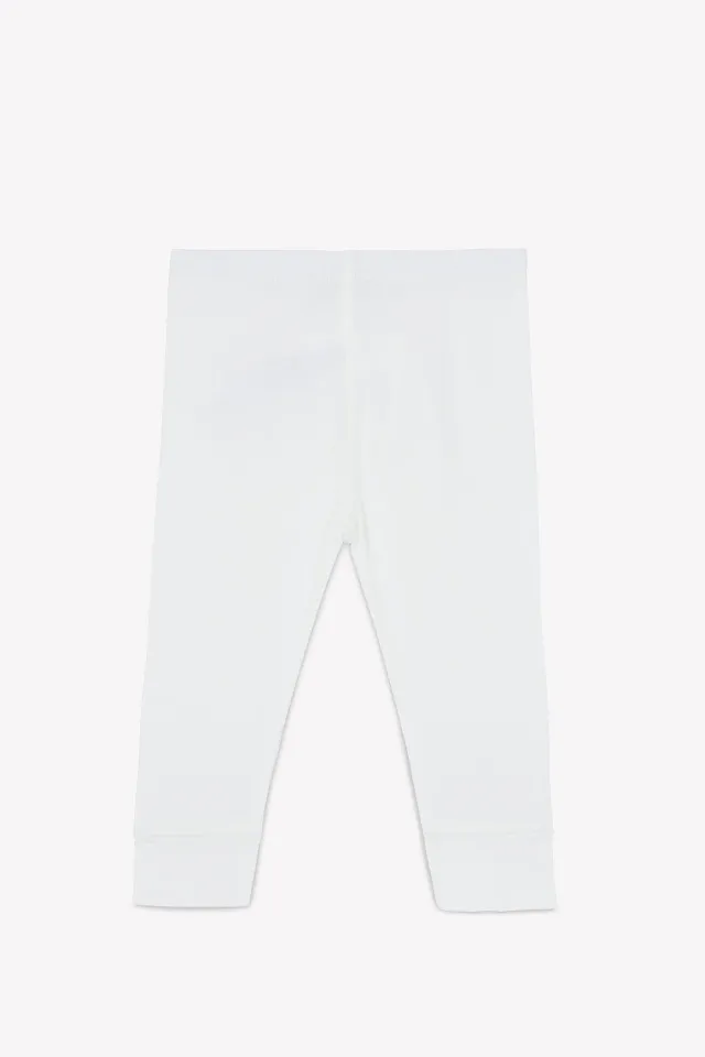 Bonton Tino Ecru leggings ecru bomuld