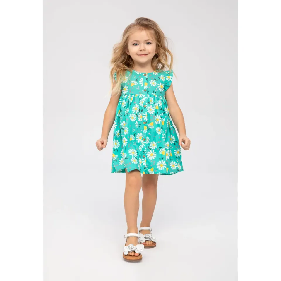 Minoti 38116 kjole turkis marguerit til baby