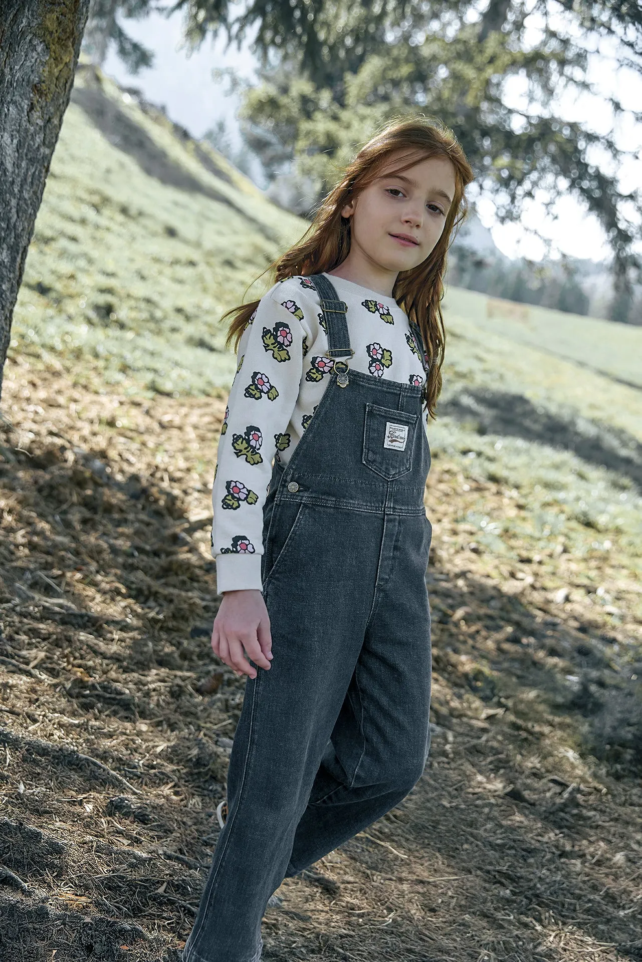 Bonton Moka Denim Gris smækbukser grå