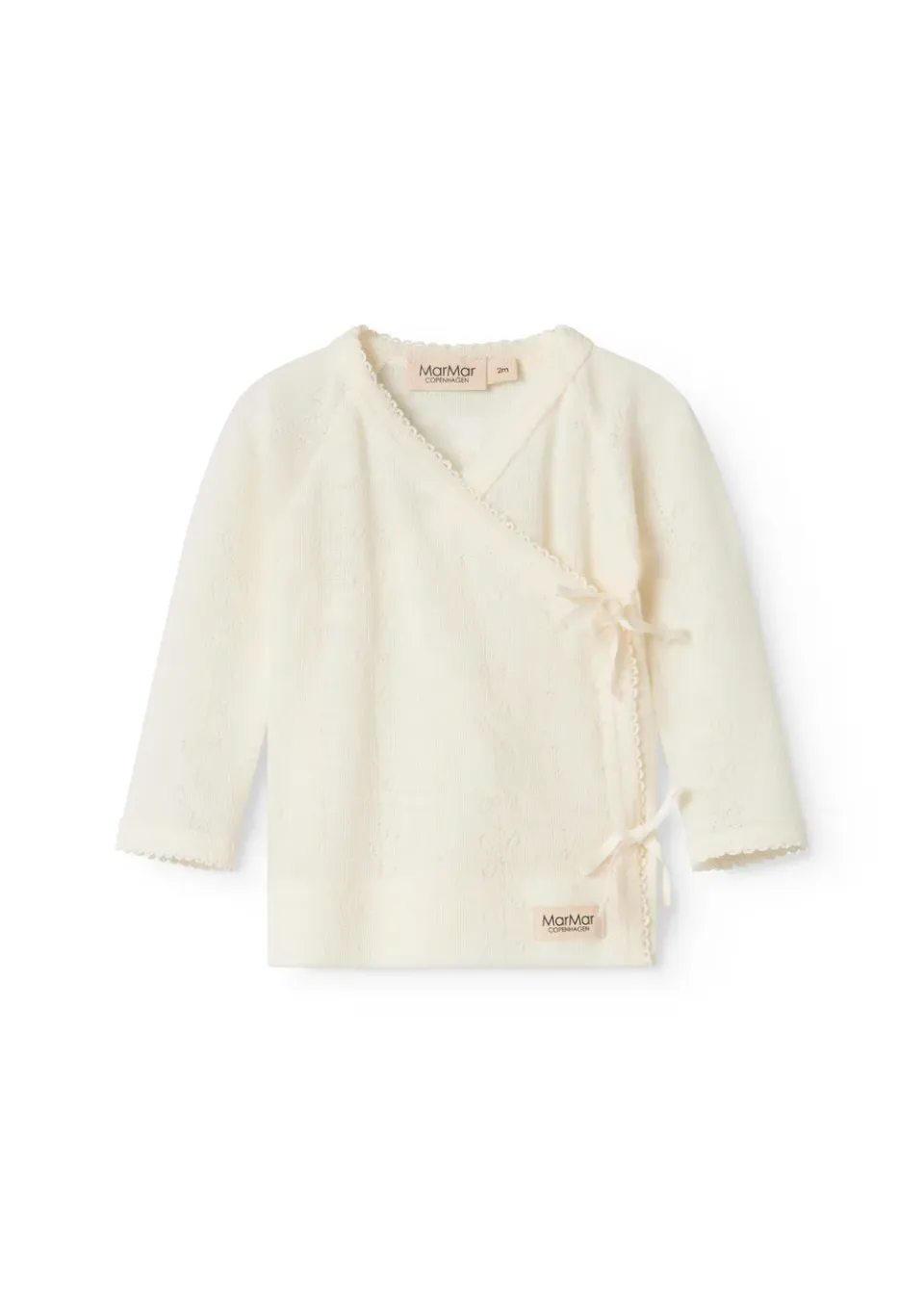 MarMar Tut Wrap LS bluse Natural uld