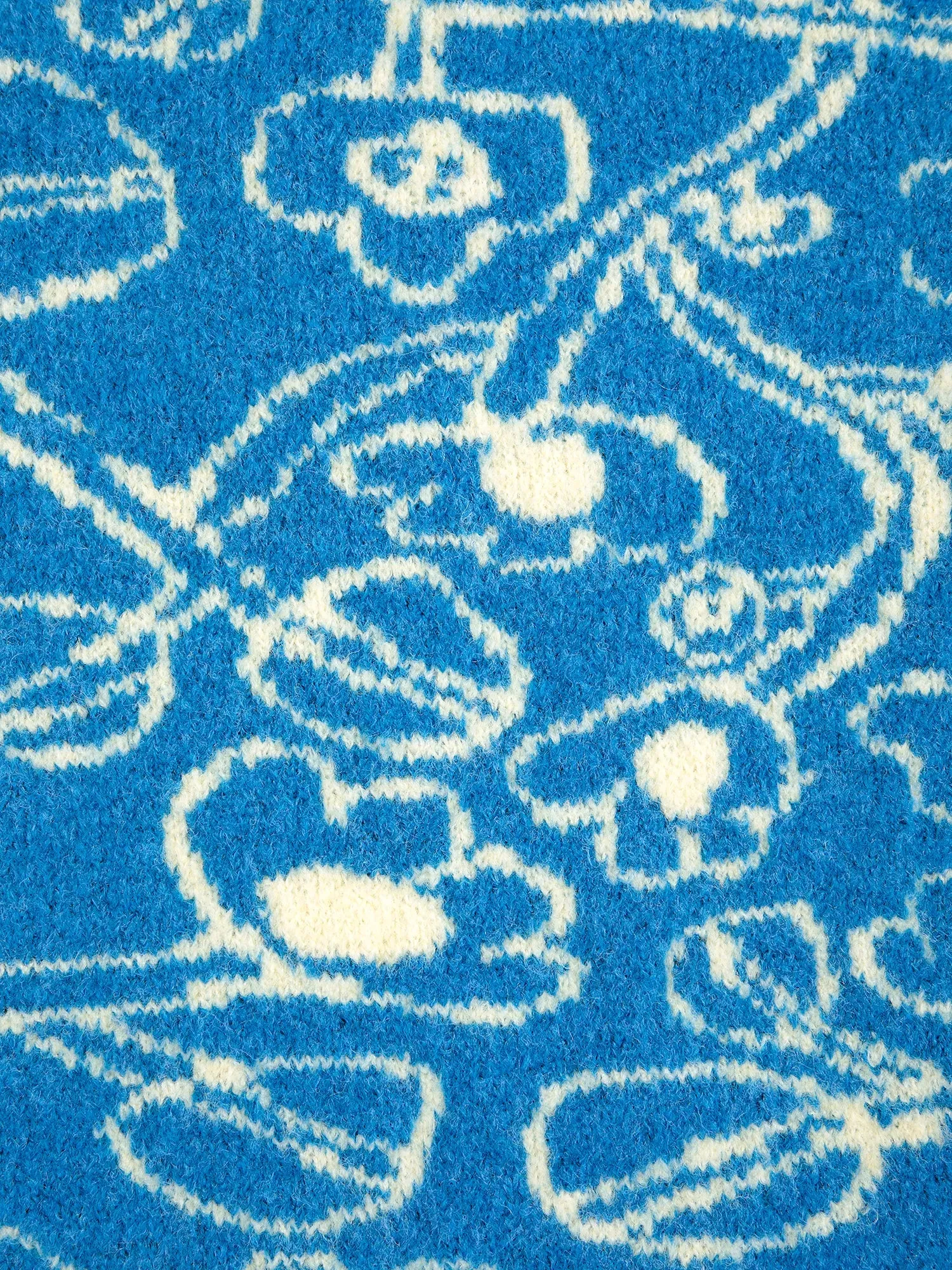 Bobo Choses Sketchy Flowers jumper blå uld