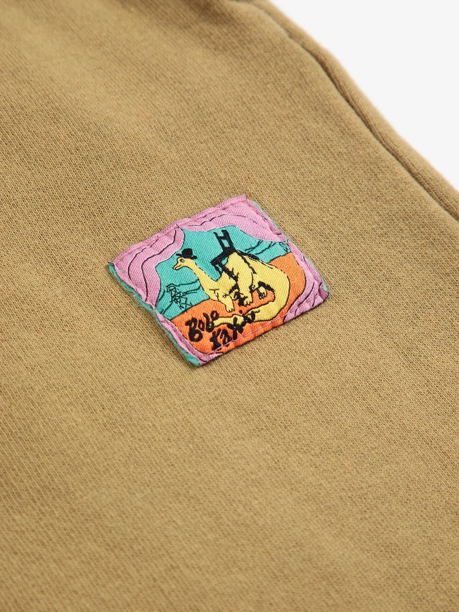 Bobo Choses Taxi Saurus Tag cocoon joggingbukser khaki økobomuld