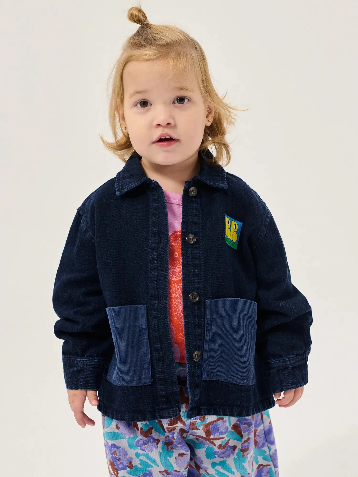 Booo Bo Choses Tag denimskjorte midnatsblå baby