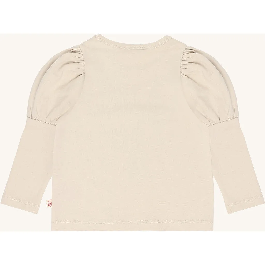 Hust & Claire Alma langærmet bluse French Oak bomuld