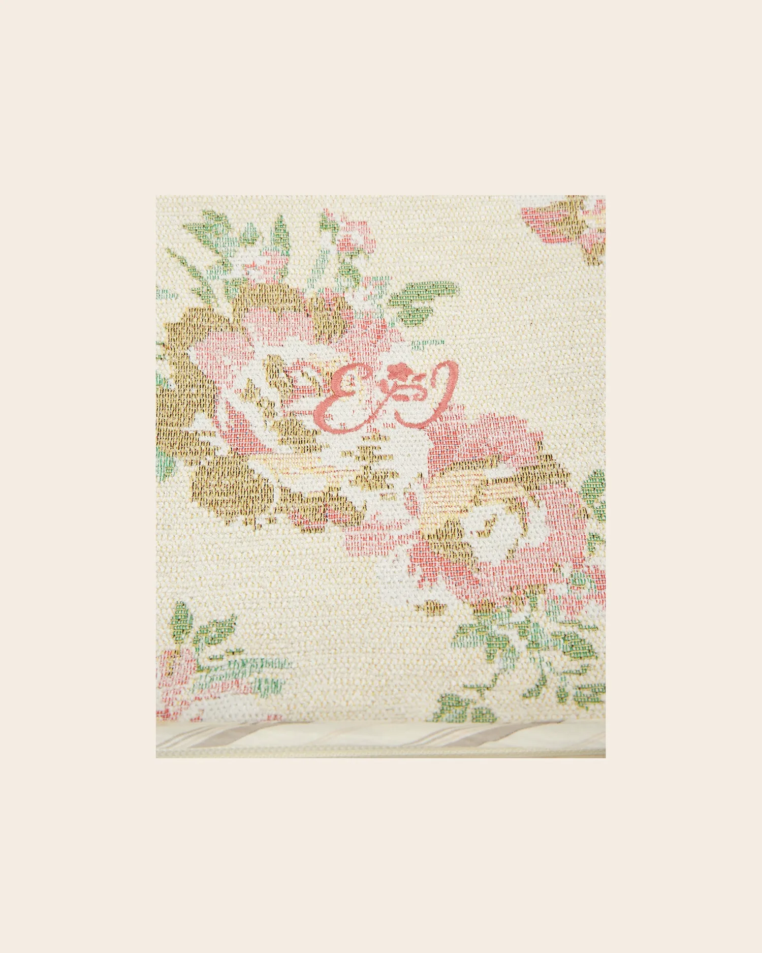 Emile et Ida Antoinette kuffert blomstret jacquard