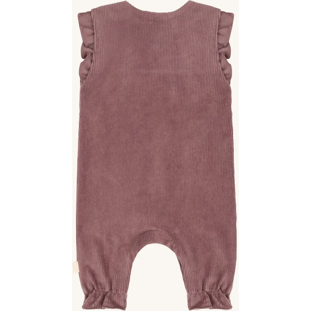 Hust & Claire Mem Velour heldragt Plum fløjl