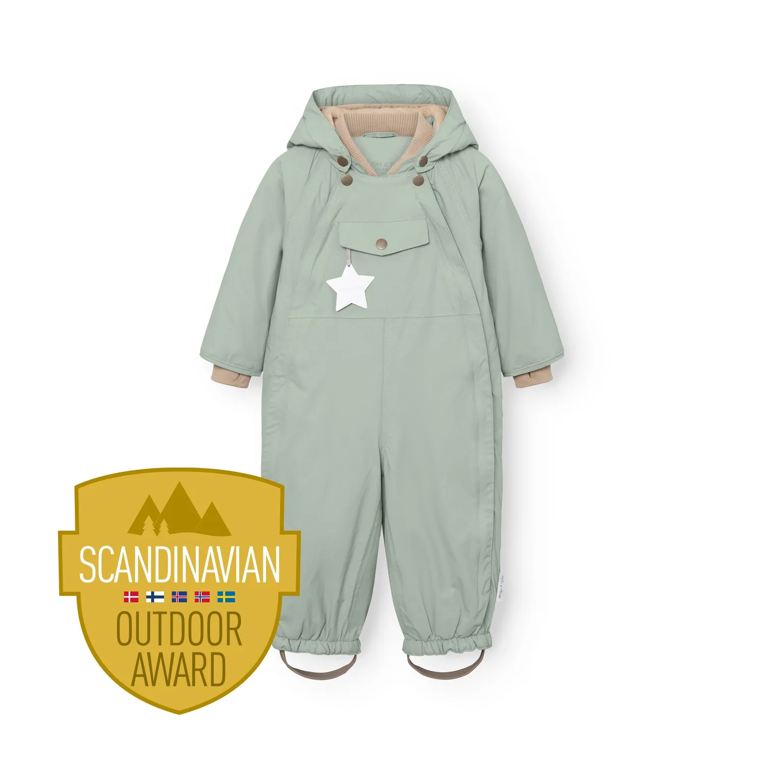 MINI A TURE Twisti flyverdragt vandtæt fleece str 74-104