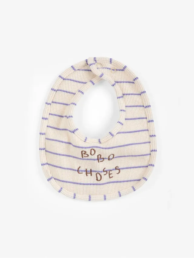 Bobo Choses Bib hagesmæk ONE SIZE offwhite bomuld