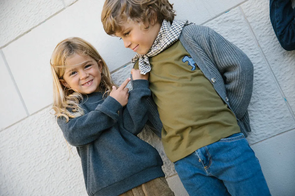 MarMar Thanos sweatshirt Dusk Blue Mel. 2Y/92 modal