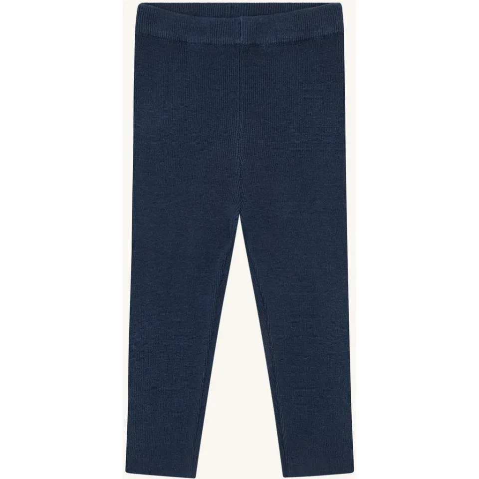 Hust & Claire Lui Knit Rib leggings Blues bambus