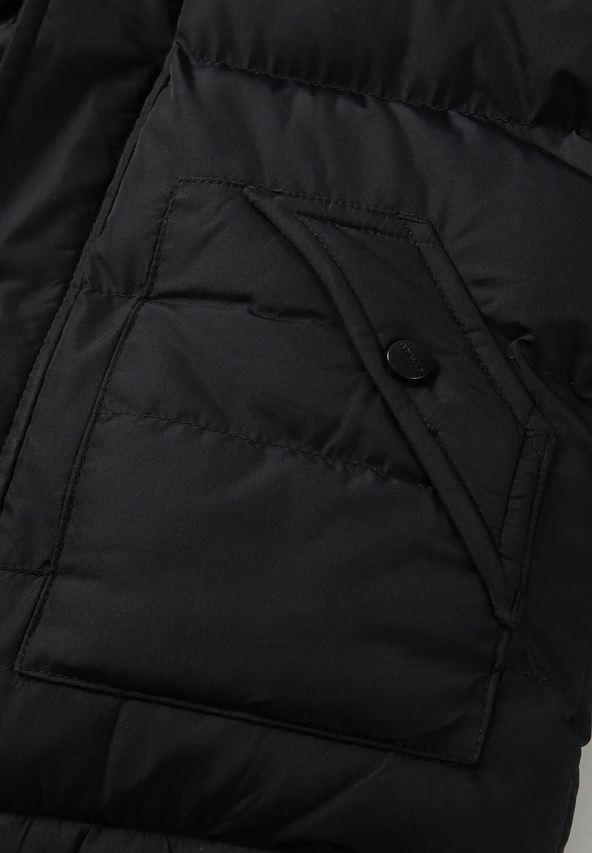 Minoti 45222 parka sort med hætte til drenge