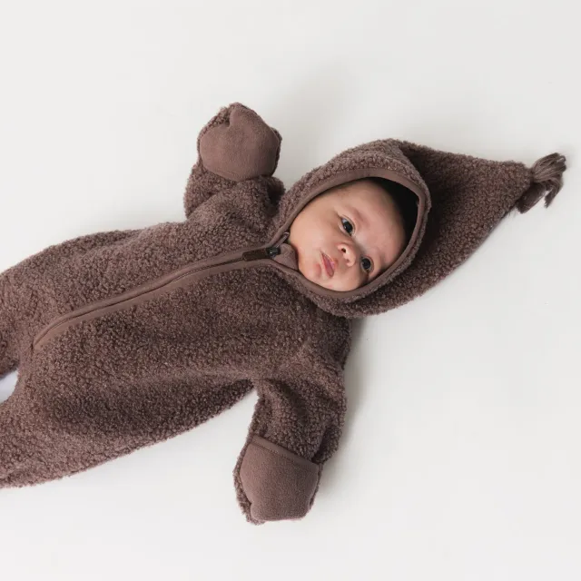 MINI A TURE Matadel teddyfleece heldragt blød baby