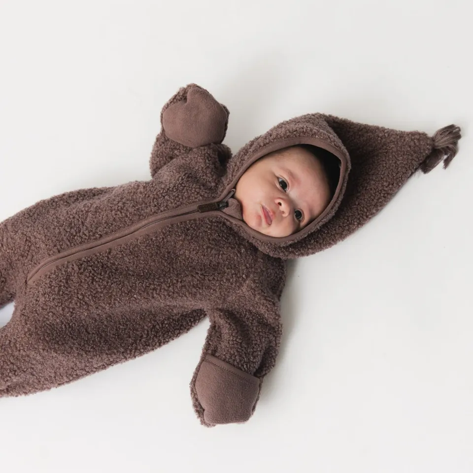 MINI A TURE Matadel teddyfleece heldragt blød baby