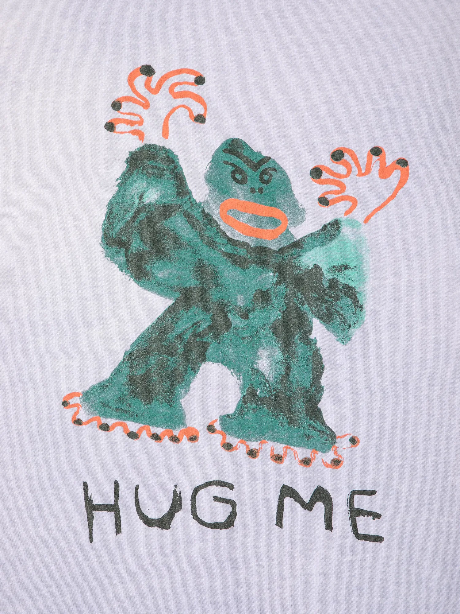 Bobo Choses Hug Me cropped T-shirt lavendel økologisk bomuld