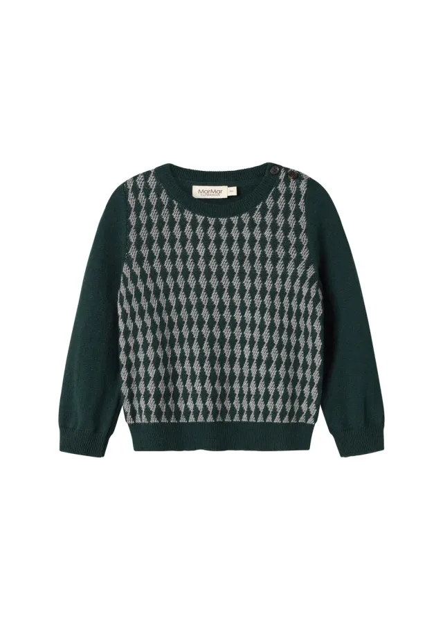 MarMar Tano B striktrøje Dark Leaf Pattern baby