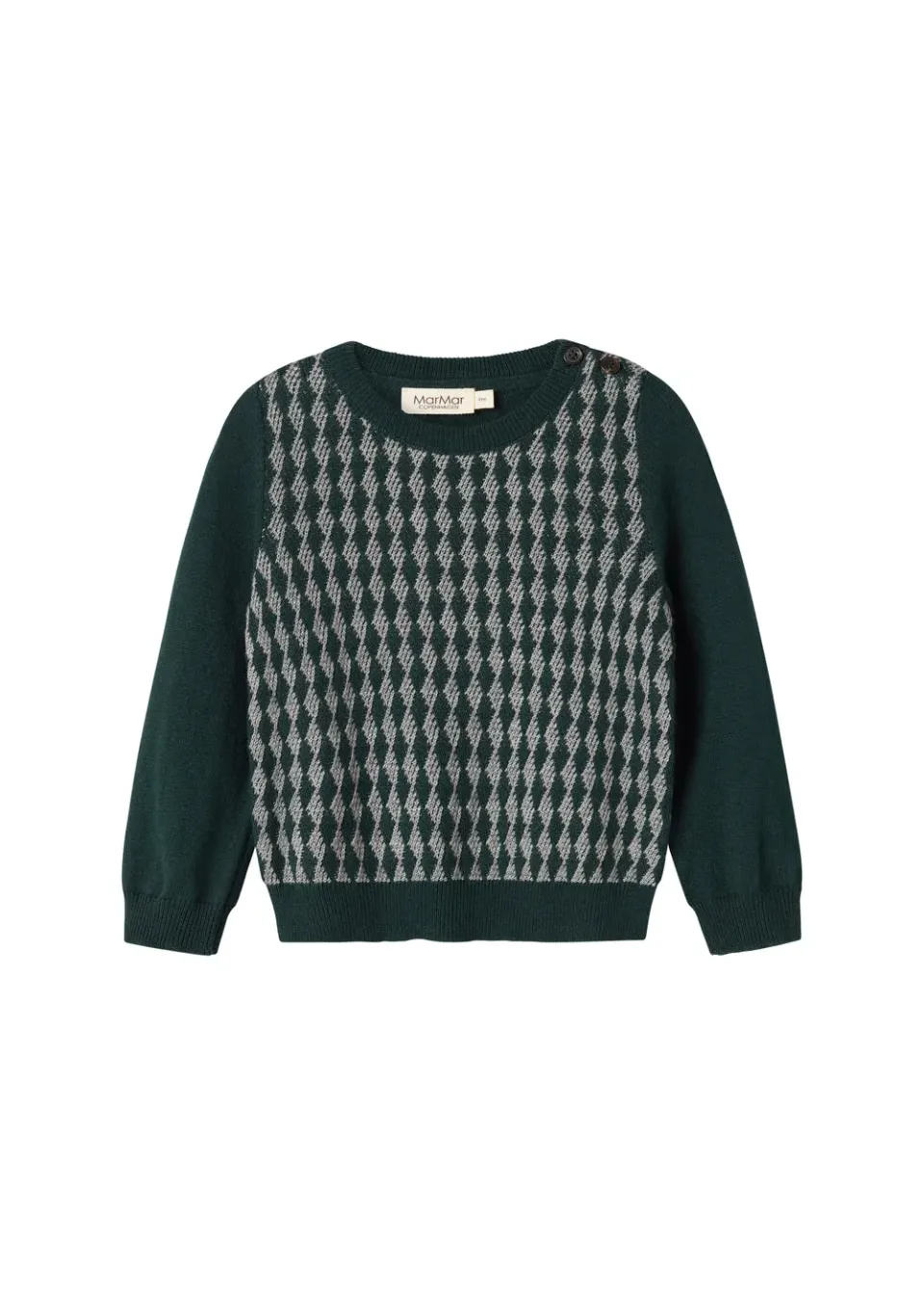 MarMar Tano B striktrøje Dark Leaf Pattern baby