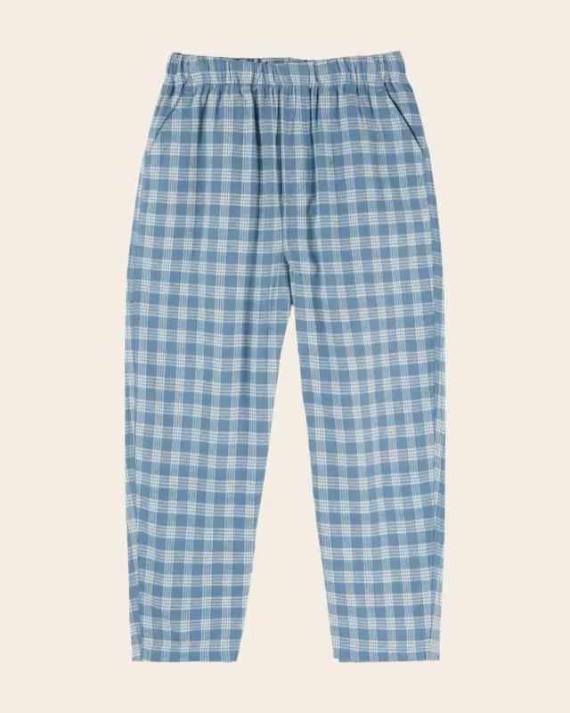 Emile et Ida Carreaux bukser blå ternet flannel