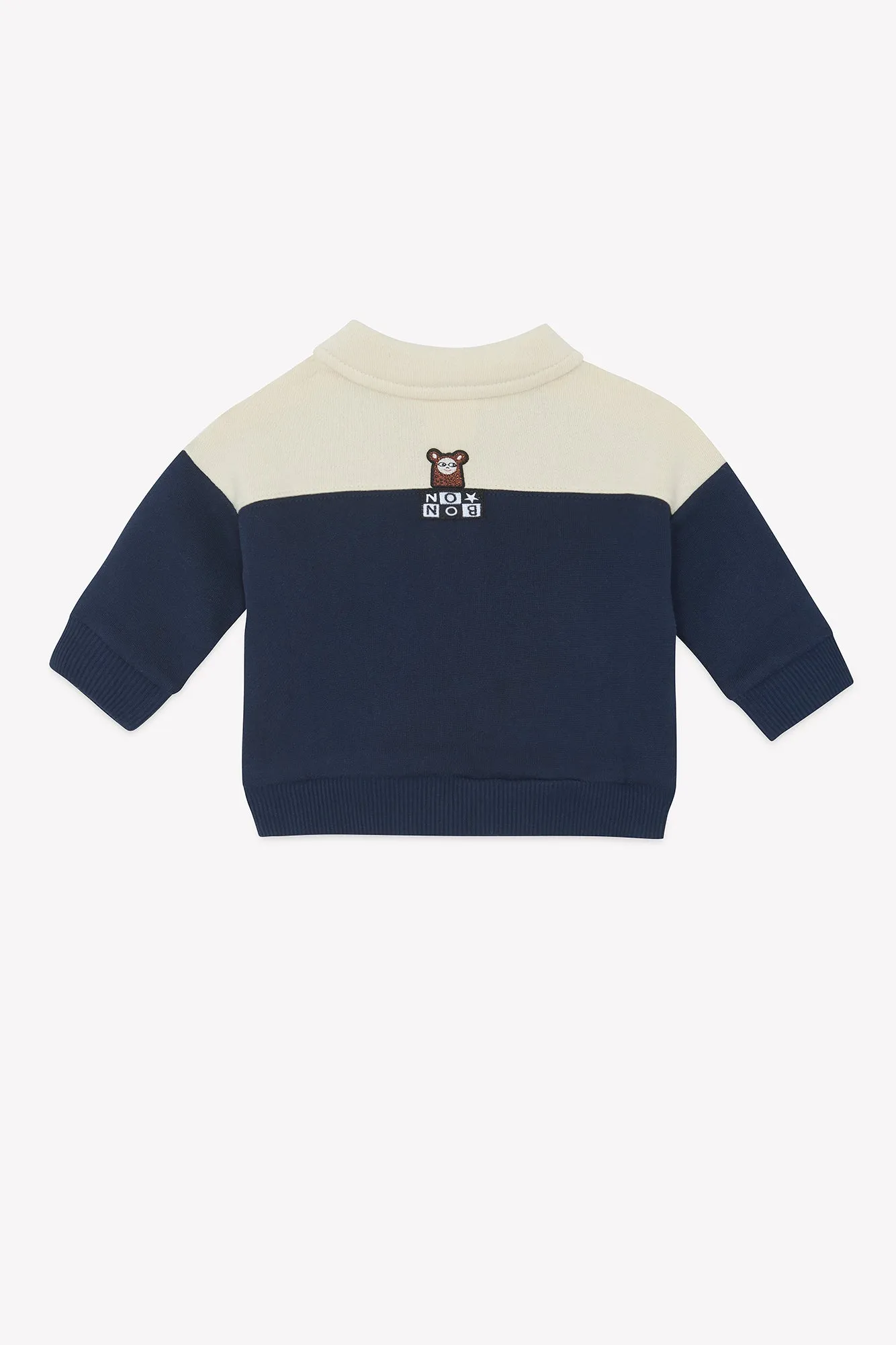 Bonton Prime Navy strikvest stjerne blå bomuld 3M-3Å