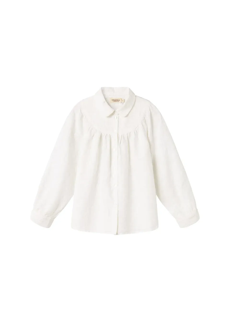 MarMar Copenhagen Trissa bluse White sløjfebroderi