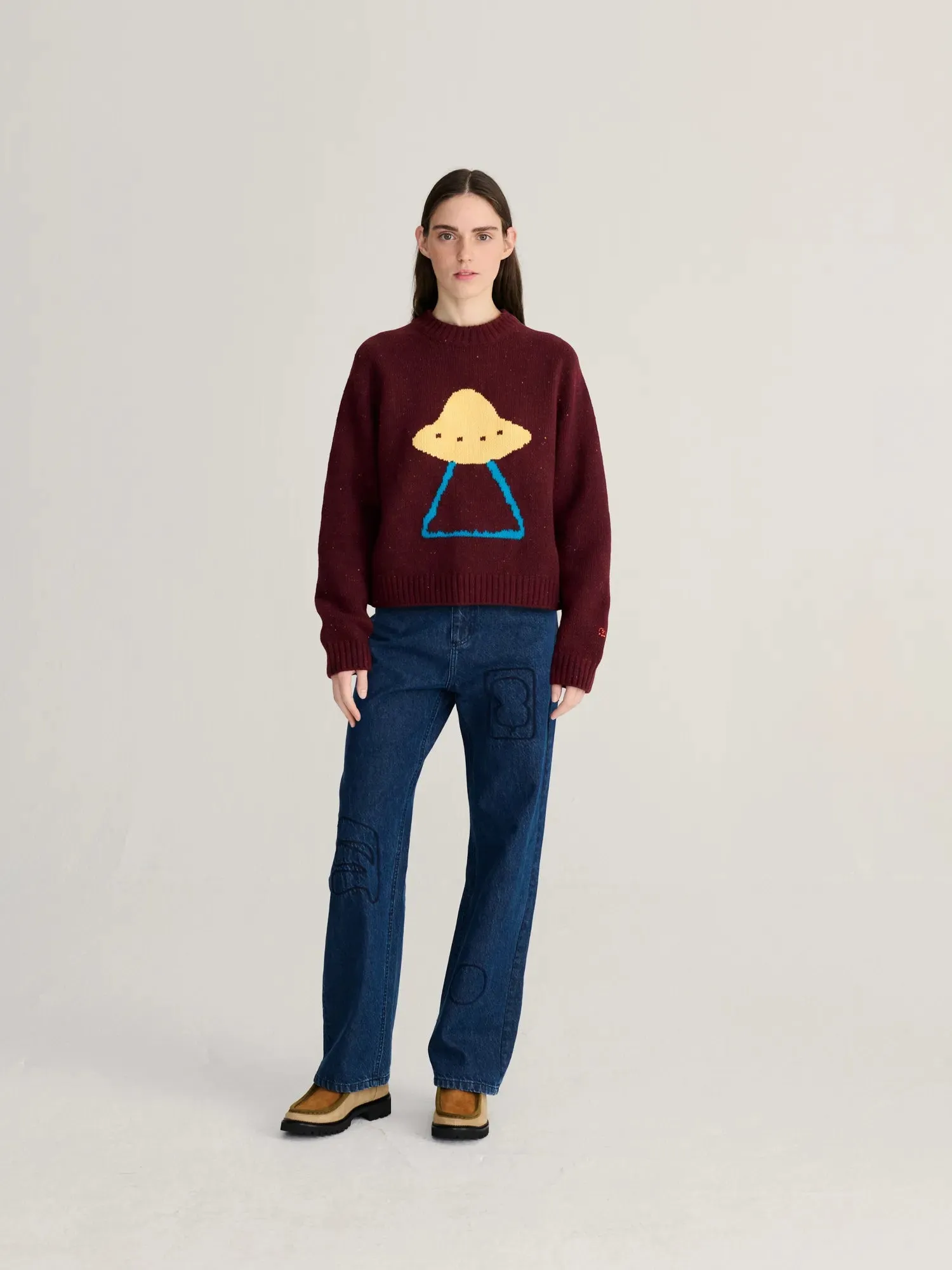 Bobo Choses All About Monsters jeans XS økologisk bomuld