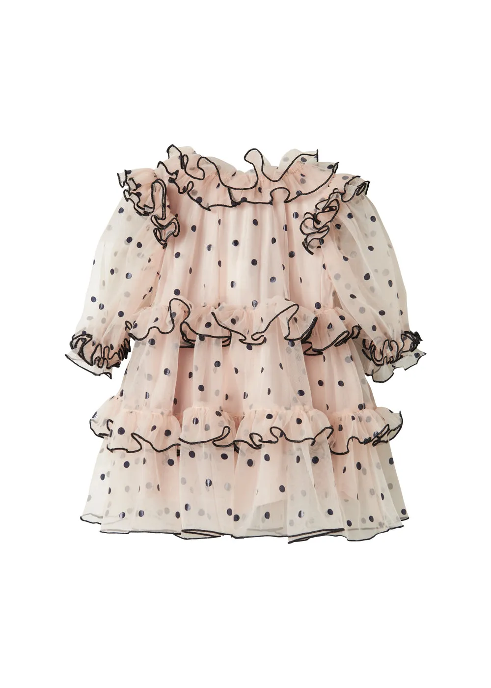 MarMar Copenhagen Dakira LS B Kjole Black Dots tyl