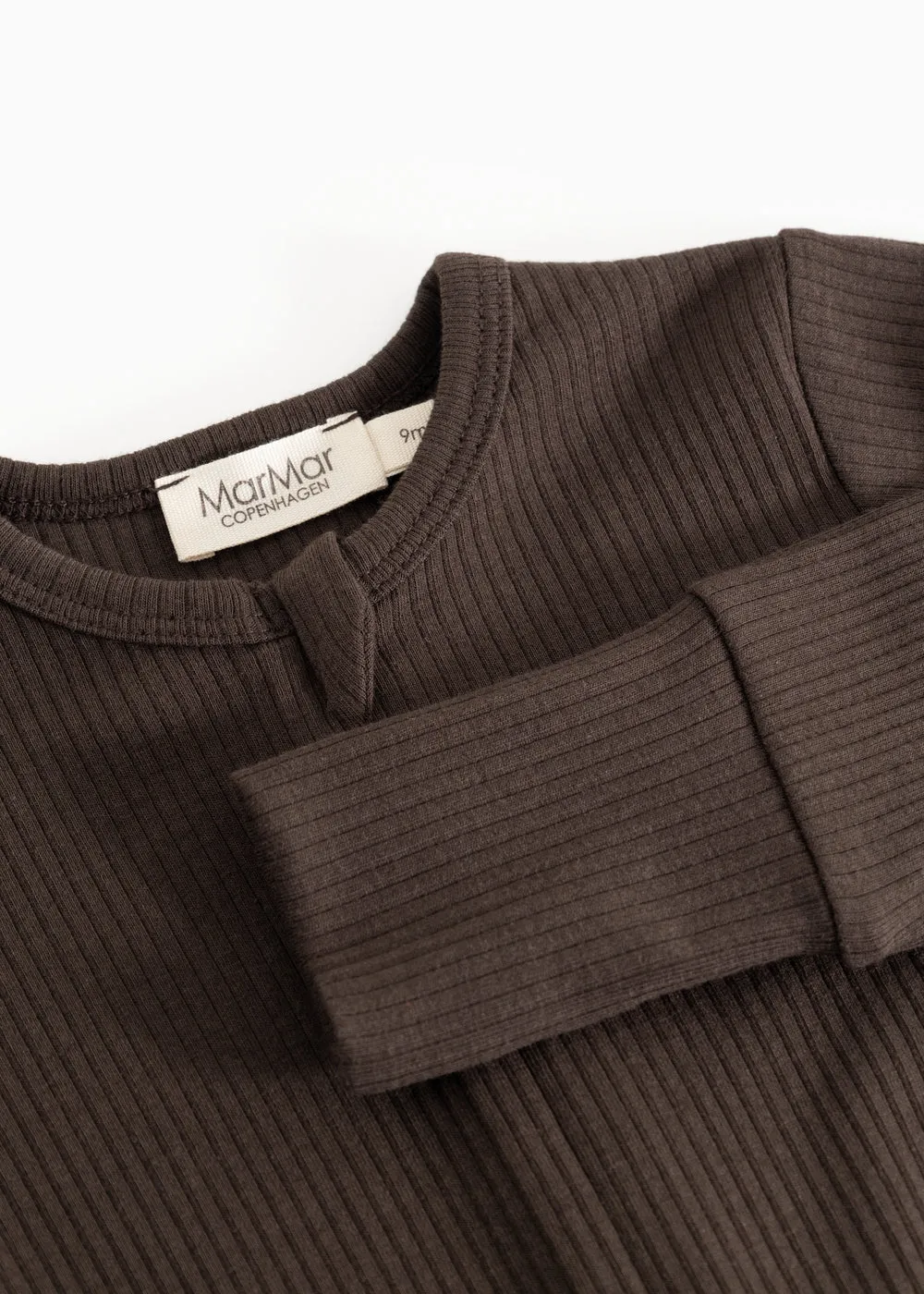 MarMar Rompy Zip heldragt Dark Roast modal baby