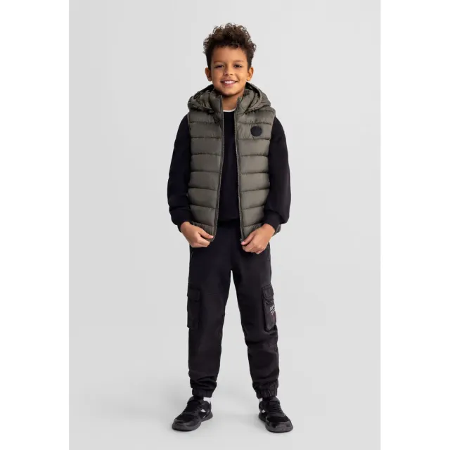 Minoti 40289 termovest olivengrøn til drenge