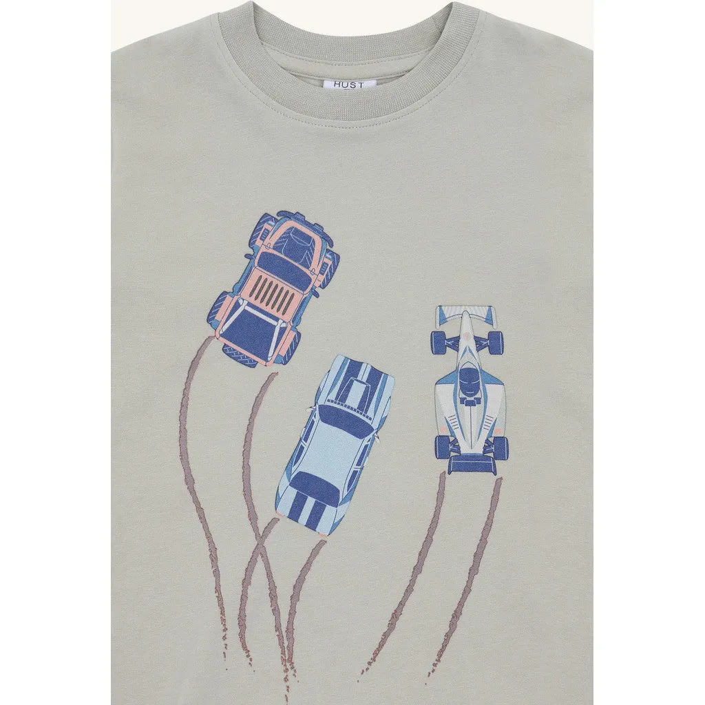 Hust & Claire Anton Racing t-shirt Green Foam bomuld