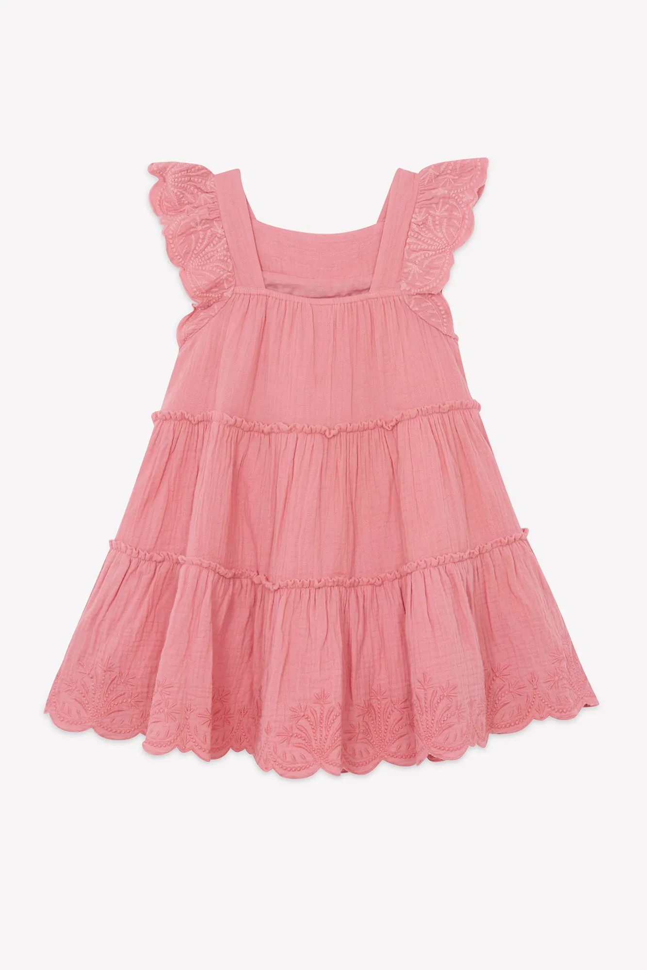 Bonton Nenette kjole rosa blomstret bomuld