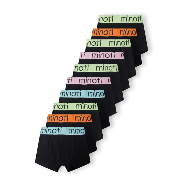 Minoti 41657 boxershorts sort 10-pak til drenge