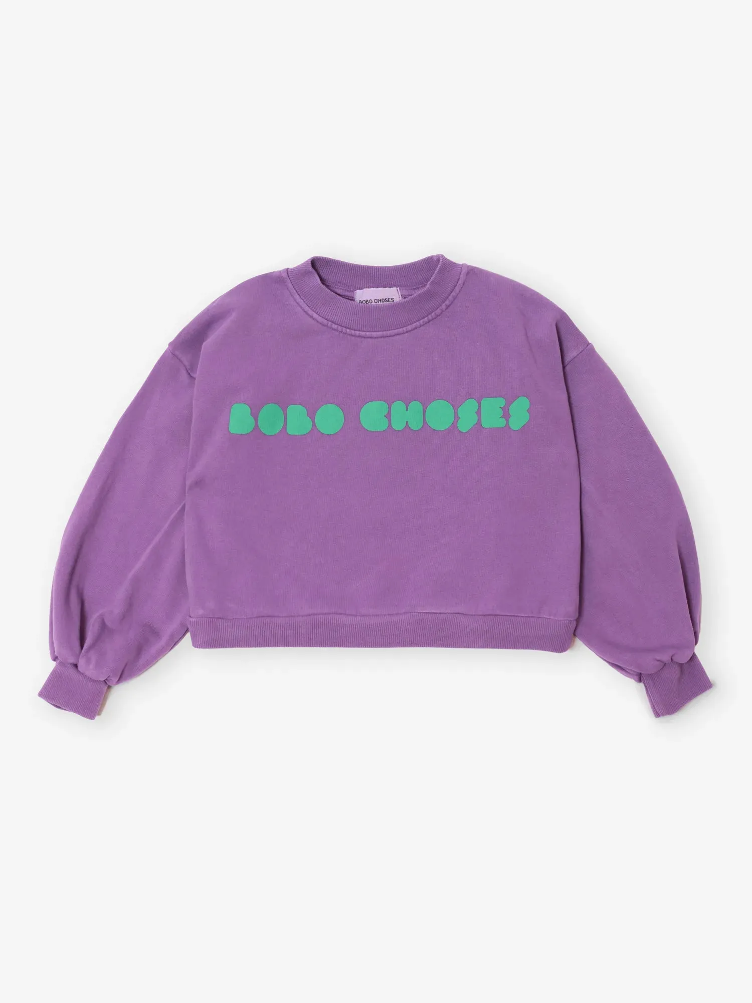 Bobo Choses Bolder cropped sweatshirt lilla barn