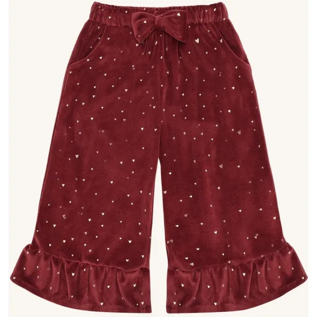 Hust & Claire Teresa Gold bukser new maroon polyester