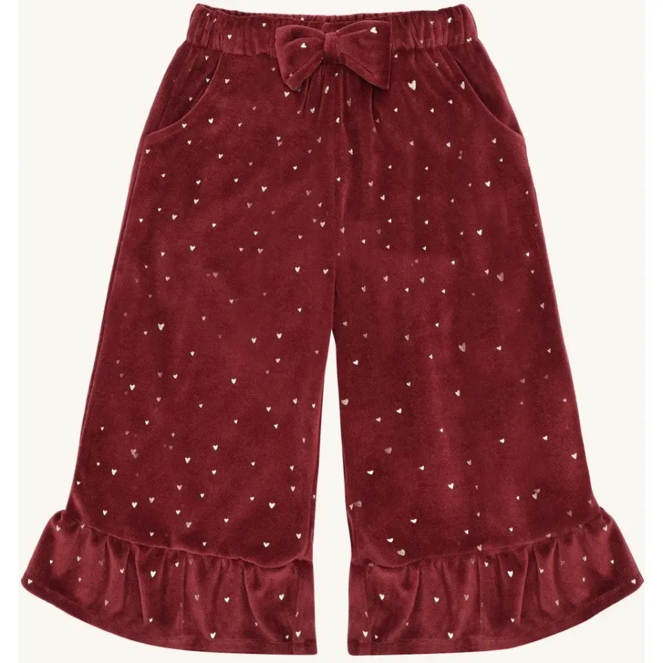 Hust & Claire Teresa Gold bukser new maroon polyester