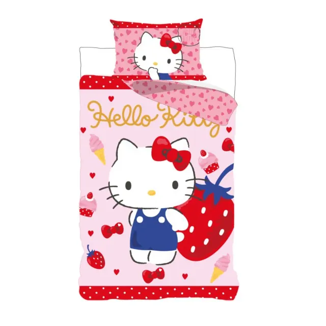 nuuroo Hello Kitty juniorsengetøj 100x140 bomuld