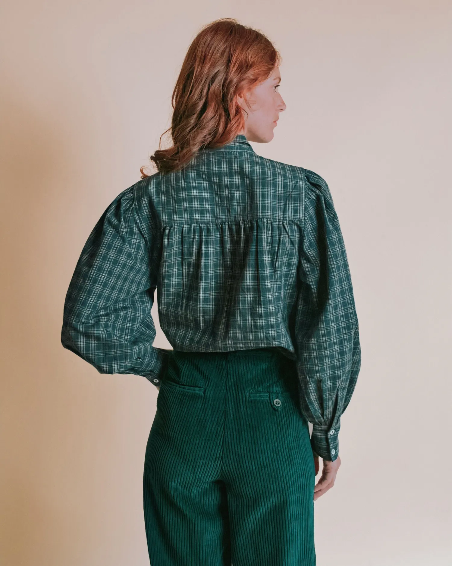 Emile et Ida Ediva bluse ternet grøn