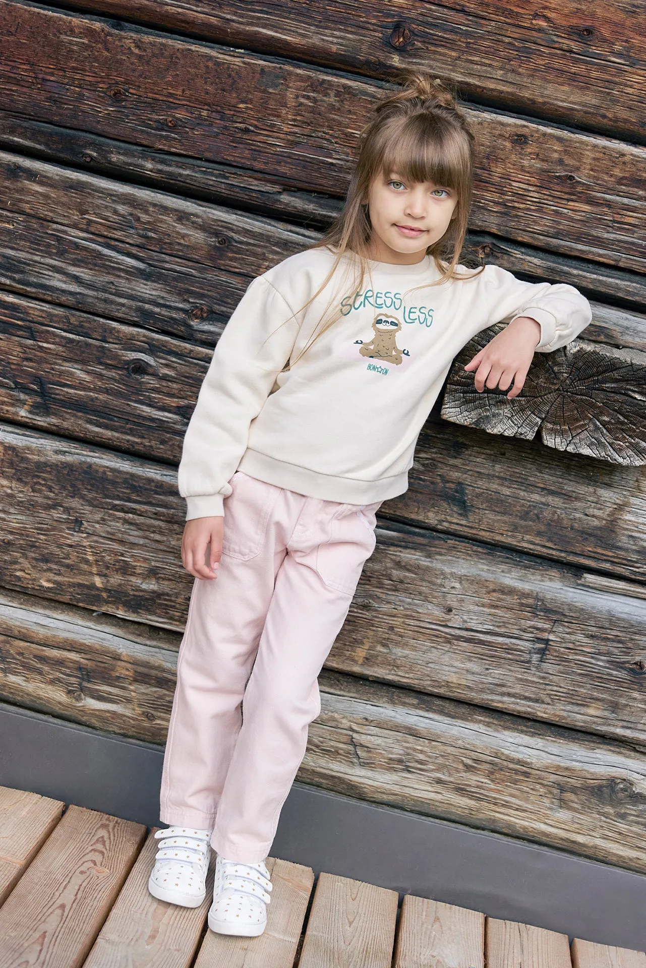 Bonton Lys Stress Less sweatshirt bomuld 2-14 år