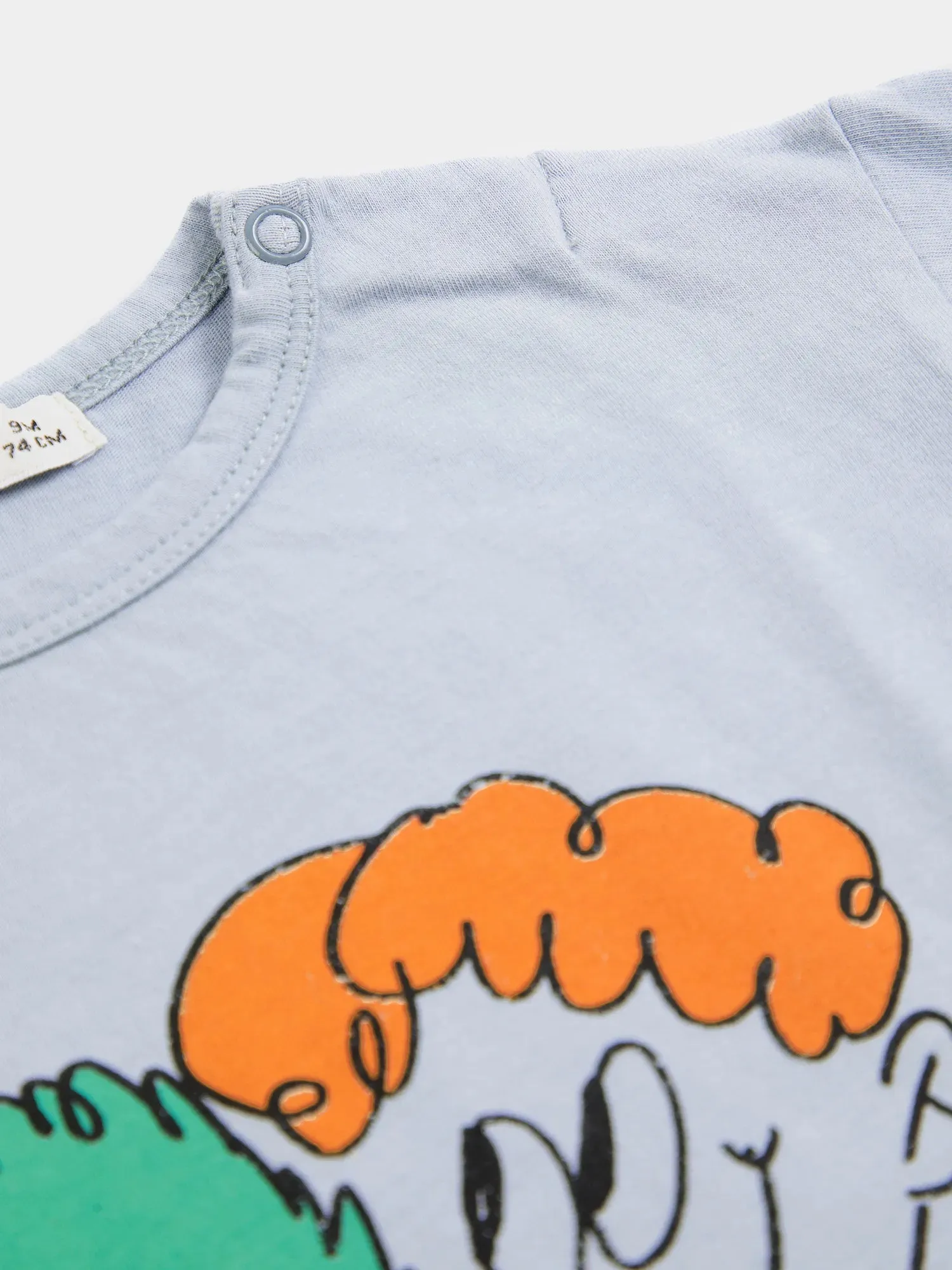 Bobo Choses Hug Hairy Monster t-shirt lyseblå