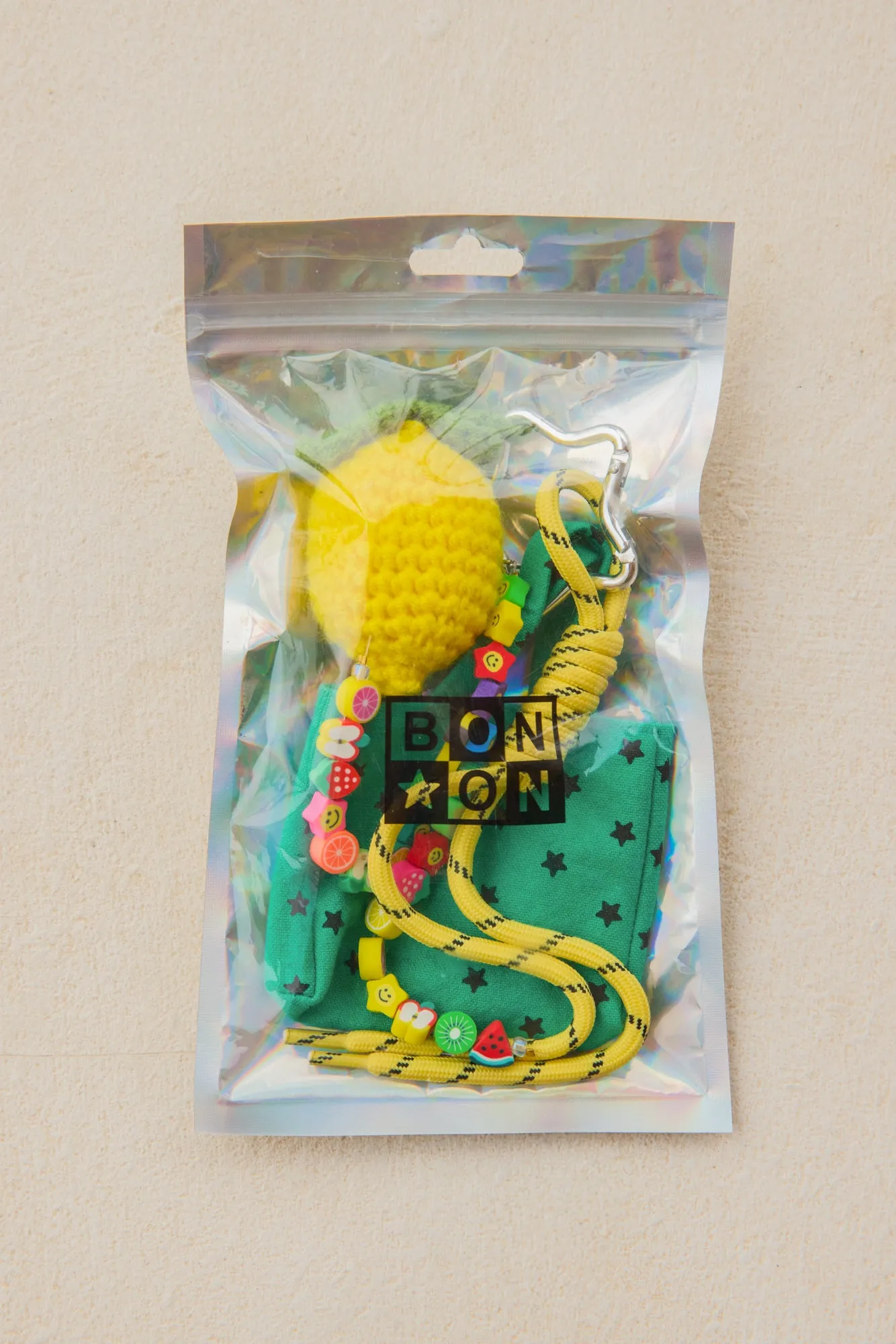 Bonton Grigri Cabas Citron nøglering citron