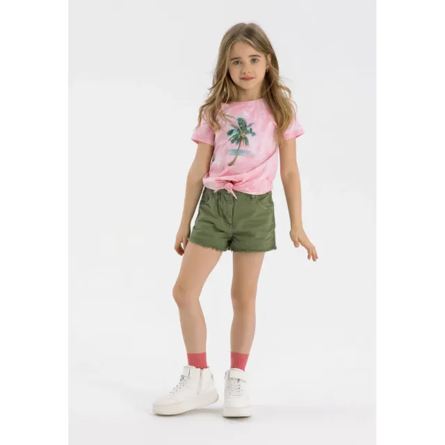 Minoti 38835 shorts khaki paperbag til piger
