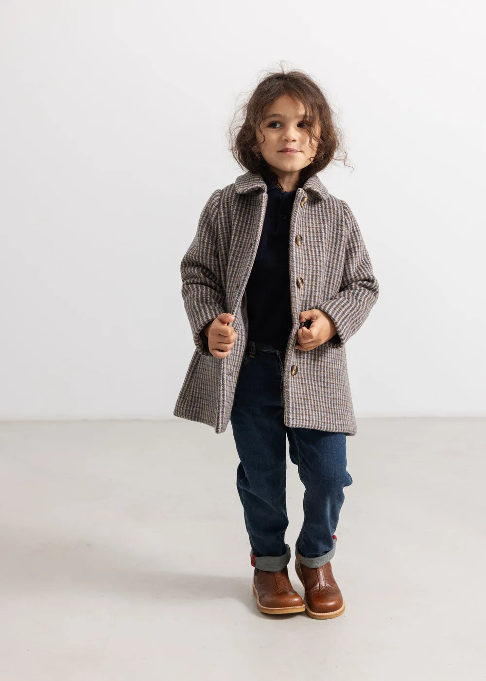 MarMar Copenhagen Olive Jacket uldjakke Heritage Check tern