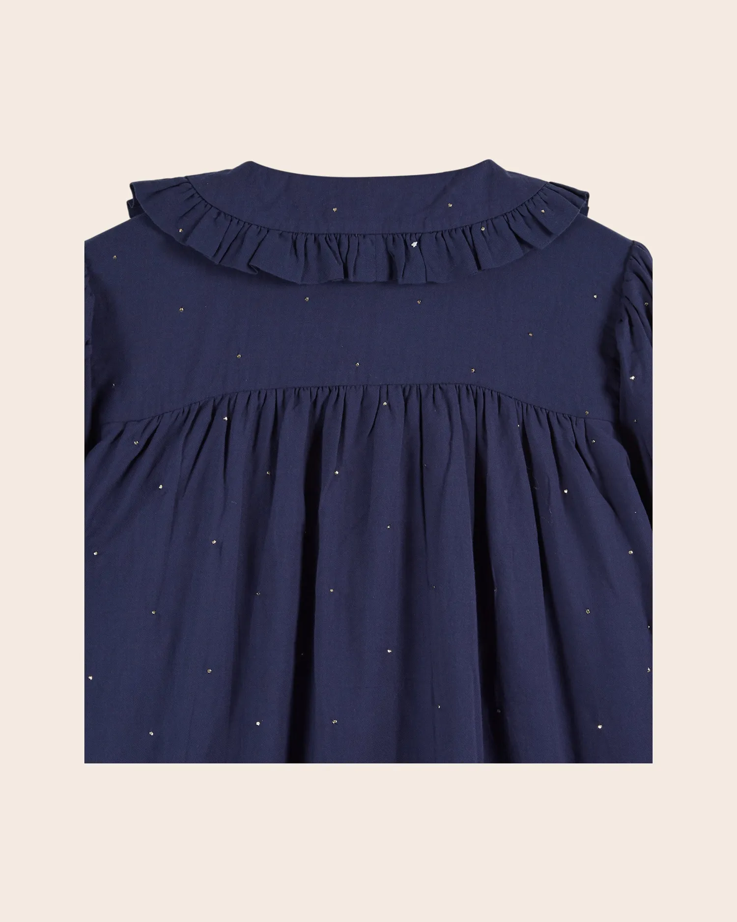 Emile et Ida Estellation blouse navy mukesh volant