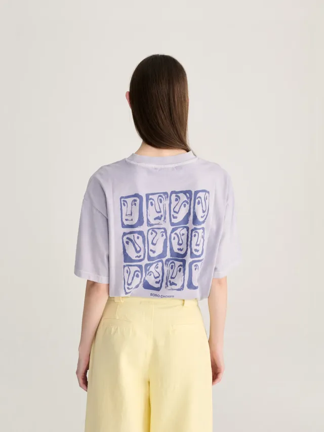 Bobo Choses Monster Moodboard oversize T-shirt lavendel XS