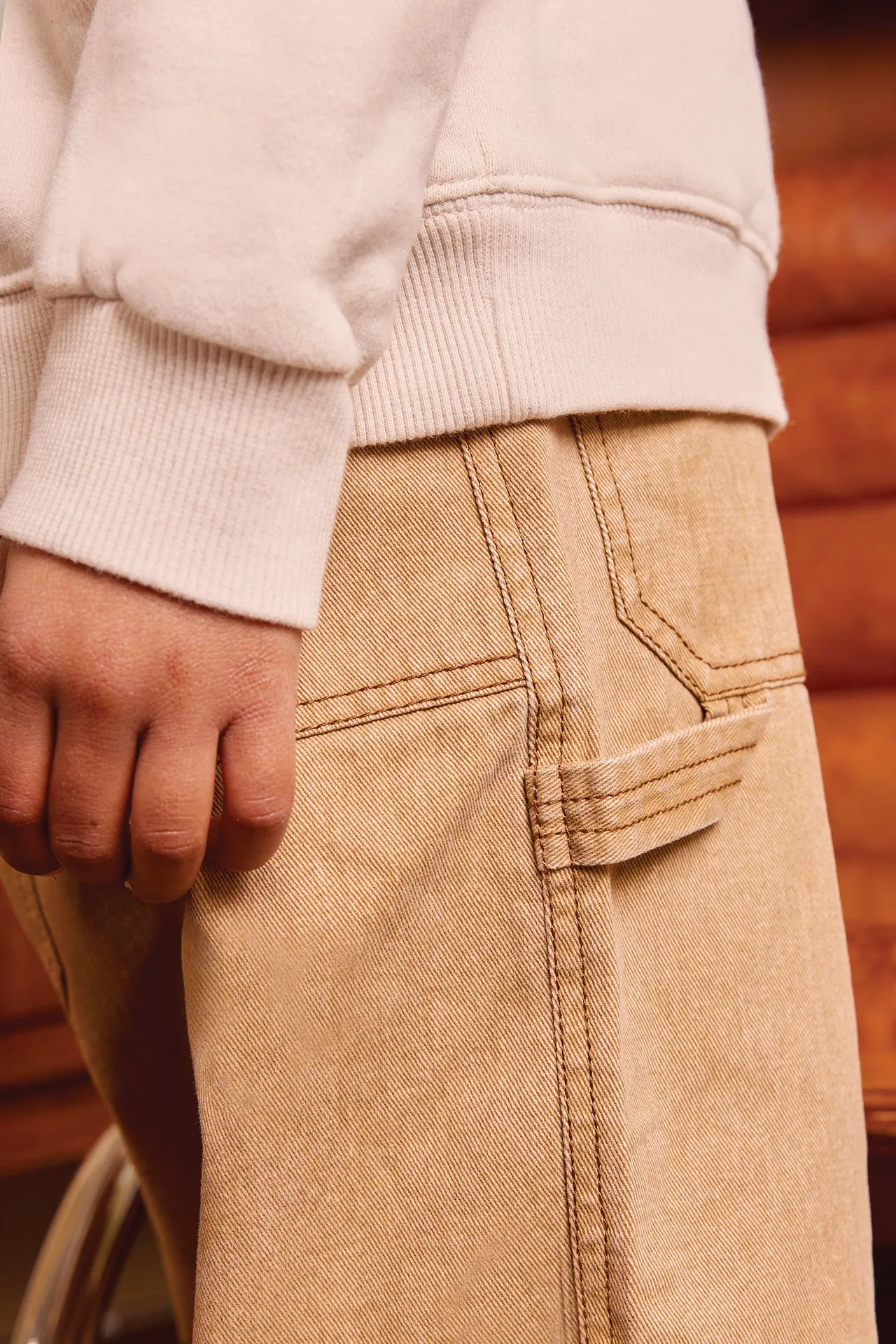 Bonton Pollen jeans 6A gul bomuld lige ben
