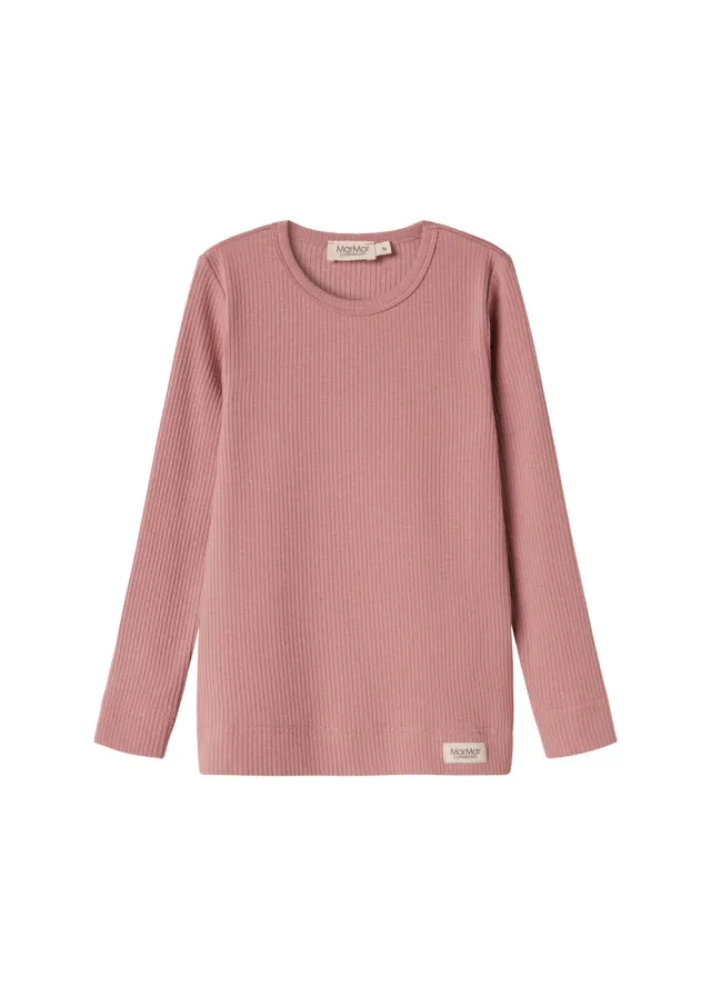 MarMar Plain Tee LS T-shirt Rose Parfait modal